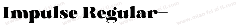 Impulse Regular字体转换